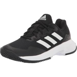 imageadidas Mens Gamecourt 20 Tennis ShoeBlackWhiteBlack