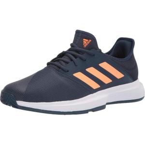 imageadidas Mens Gamecourt 20 Tennis ShoeCrew NavyScreaming OrangeWhite