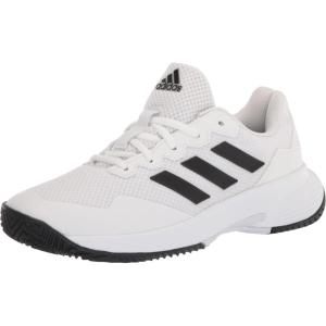 imageadidas Mens Gamecourt 20 Tennis ShoeWhiteBlackWhite