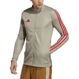 imageadidas Mens Tiro23 League Training JacketSilver PebbleBetter Scarlet