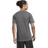 imageadidas Mens Essentials Feel Ready Training TShirtSilver PebbleBlackBlack