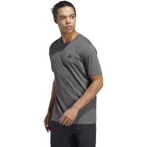 imageadidas Mens Essentials Feel Ready Training TShirtSilver PebbleBlackBlack