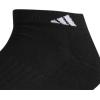 imageadidas Mens Cushioned Low Cut Socks 3 PairsBlackWhiteOnix Grey