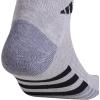 imageadidas Mens Cushioned Low Cut Socks 3 PairsCool Light HeatherGreyBlack