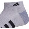 imageadidas Mens Cushioned Low Cut Socks 3 PairsCool Light HeatherGreyBlack