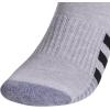 imageadidas Mens Cushioned Low Cut Socks 3 PairsCool Light HeatherGreyBlack