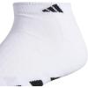 imageadidas Mens Cushioned Low Cut Socks 3 PairsWhiteBlackClear Onix Grey