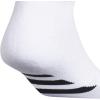 imageadidas Mens Cushioned Low Cut Socks 3 PairsWhiteBlackClear Onix Grey