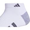 imageadidas Mens Cushioned Low Cut Socks 3 PairsWhiteGreyOnix Grey