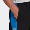 imageadidas Mens Own The Run ShortsBlackBlue RushReflective Silver