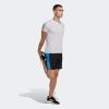 imageadidas Mens Own The Run ShortsBlackBlue RushReflective Silver