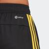 imageadidas Mens Training Essentials Pique 3Stripes Training ShortsBlackBold Gold