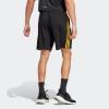 imageadidas Mens Training Essentials Pique 3Stripes Training ShortsBlackBold Gold