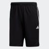 imageadidas Mens Training Essentials Pique 3Stripes Training ShortsBlackWhite