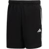 imageadidas Mens Training Essentials Pique 3Stripes Training ShortsBlackWhiteBlack