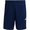 imageadidas Mens Training Essentials Pique 3Stripes Training ShortsDark BlueWhite