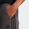 imageadidas Mens Training Essentials Pique 3Stripes Training ShortsGreyBlack