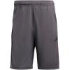 imageadidas Mens Training Essentials Pique 3Stripes Training ShortsGreyBlack