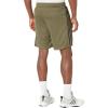 imageadidas Mens Training Essentials Pique 3Stripes Training ShortsOlive StrataBlack