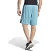 imageadidas Mens Training Essentials Pique 3Stripes Training ShortsPreloved BlueBlack