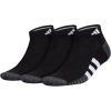 imageadidas Mens Cushioned Low Cut Socks 3 PairsBlackOnix GreyWhite