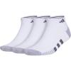 imageadidas Mens Cushioned Low Cut Socks 3 PairsWhiteGreyOnix Grey