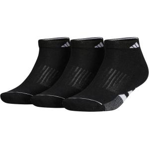 imageadidas Mens Cushioned Low Cut Socks 3 PairsBlackWhiteOnix Grey