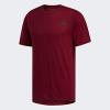 imageadidas Mens Freelift Sport Prime Heather TeeMaroonCollegiate Burgundy