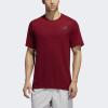 imageadidas Mens Freelift Sport Prime Heather TeeMaroonCollegiate Burgundy