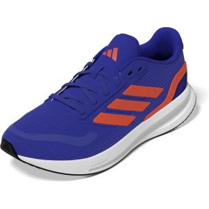 imageadidas Mens Run Falcon 5 SneakerLucid BlueImpact OrangeBlack