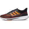 imageadidas Mens EQ21 Running ShoeBlackSolar OrangeIron Metallic