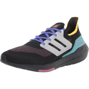 imageadidas Mens Ultraboost21 Running ShoesBlackWhitePulse Aqua