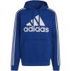 imageadidas Mens 3Stripes Fleece Hooded SweatshirtTeam Royal BlueWhite