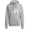 imageadidas Mens Sportswear Future Icons Three Bar HoodieMedium Grey Heather