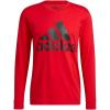 imageadidas Mens Basic Badge of Sport Long Sleeve TeeScarlet