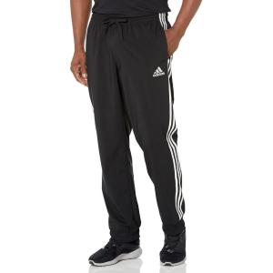 imageadidas Mens Aeroready Essentials Tapered Cuff Woven 3Stripes PantsBlack