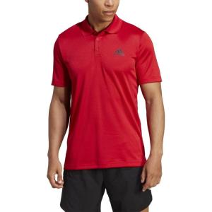 imageadidas Mens Designed 2 Move 3Stripes Polo ShirtBetter ScarletBlack