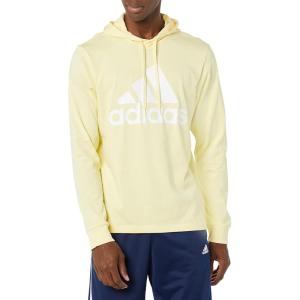 imageadidas Mens Essentials Fleece HoodieAlmost YellowWhite