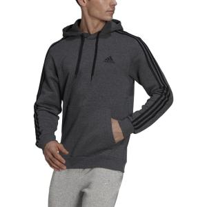 imageadidas Mens Essentials Fleece HoodieDark Grey Heatherblack