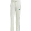 imageadidas Mens Essentials 3Stripes Open Hem Fleece PantsLinen Green