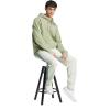 imageadidas Mens Essentials 3Stripes Open Hem Fleece PantsLinen Green