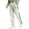 imageadidas Mens Essentials 3Stripes Open Hem Fleece PantsLinen Green