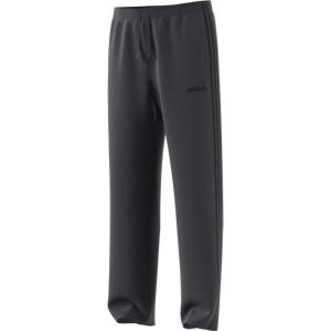 imageadidas Mens Essentials 3Stripes Open Hem Fleece PantsSolid GreySolid GreyBlack