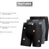 imageadidas Mens Sport Performance Mesh 3Pack Boxer BriefBlackGrey