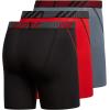 imageadidas Mens Sport Performance Mesh 3Pack Boxer BriefBlackRedGrey