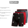 imageadidas Mens Sport Performance Mesh 3Pack Boxer BriefBlackRedGrey