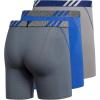 imageadidas Mens Sport Performance Mesh 3Pack Boxer BriefOnix GreyBlue