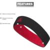 imageadidas UnisexAdult Interval Reversible Terricloth Elastic HeadbandBlackTeam Power Red 20