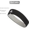 imageadidas UnisexAdult Interval Reversible Terricloth Elastic HeadbandBlackWhiteAluminum 20