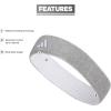 imageadidas UnisexAdult Interval Reversible Terricloth Elastic HeadbandHeather Light GreyWhite 20